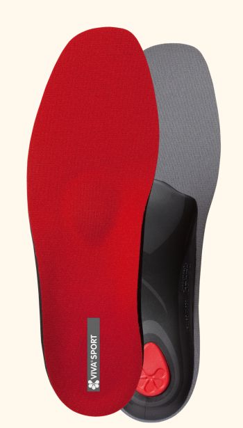 Pedag Viva Sport Insoles – Red Cushioned Arch Support For Adults