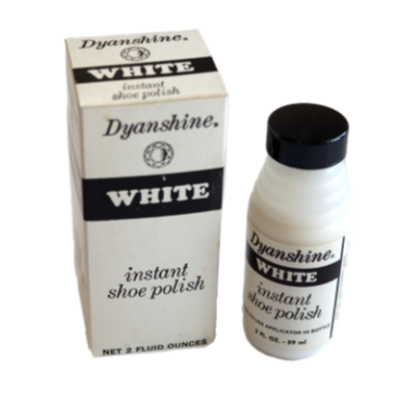 Dyanshine White Instant Shoe Polish, 2 oz. - Vopeli